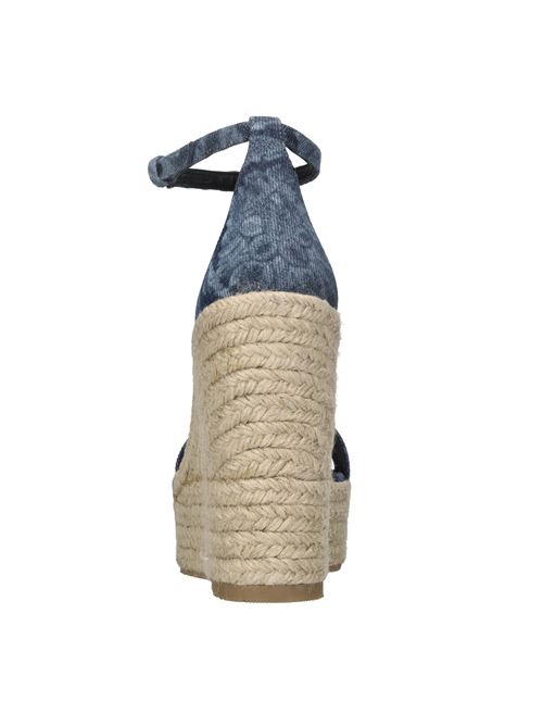 Zeppe in denim e rafia VERSACE | 1014100 1A10019JEANS